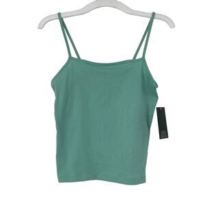 WILD FABLE OCEAN GREEN STRETCH CROPPED TANK SMALL